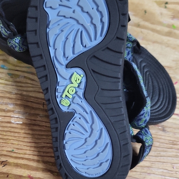 Teva Black and Blue Patterned Sandals - Picture 4 of 4